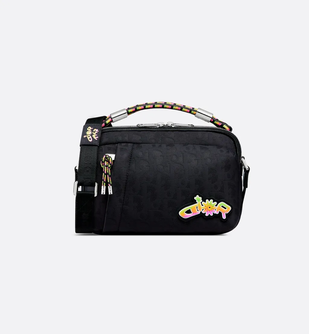 Dior And Lewis Hamilton Zipped Messenger Bag