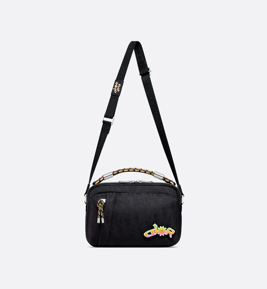 Dior And Lewis Hamilton Zipped Messenger Bag