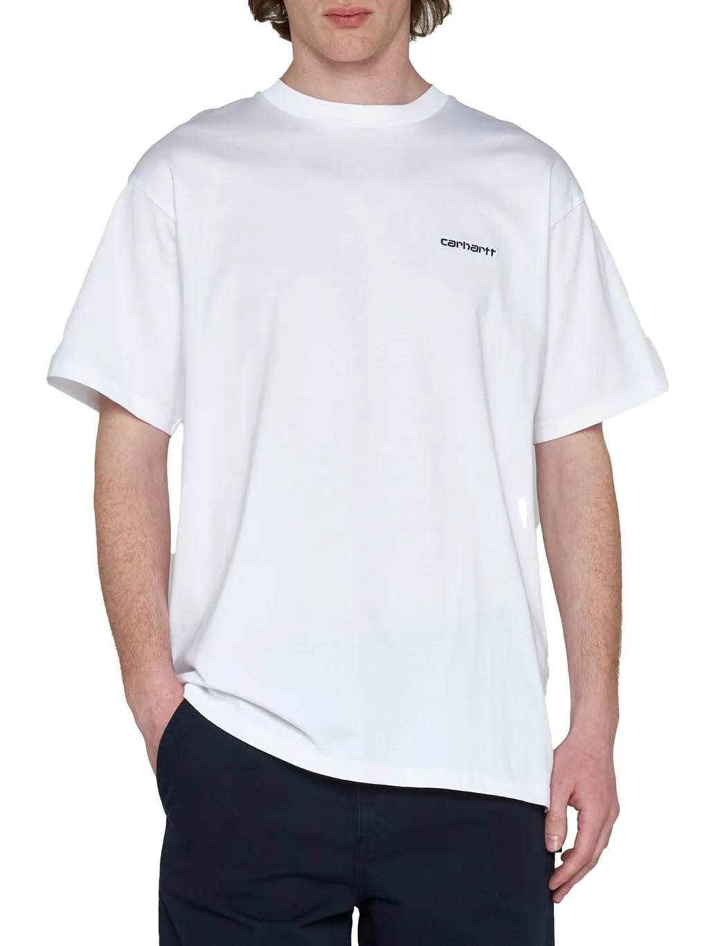 Carhartt Wip Script Logo Embroidered T-Shirt