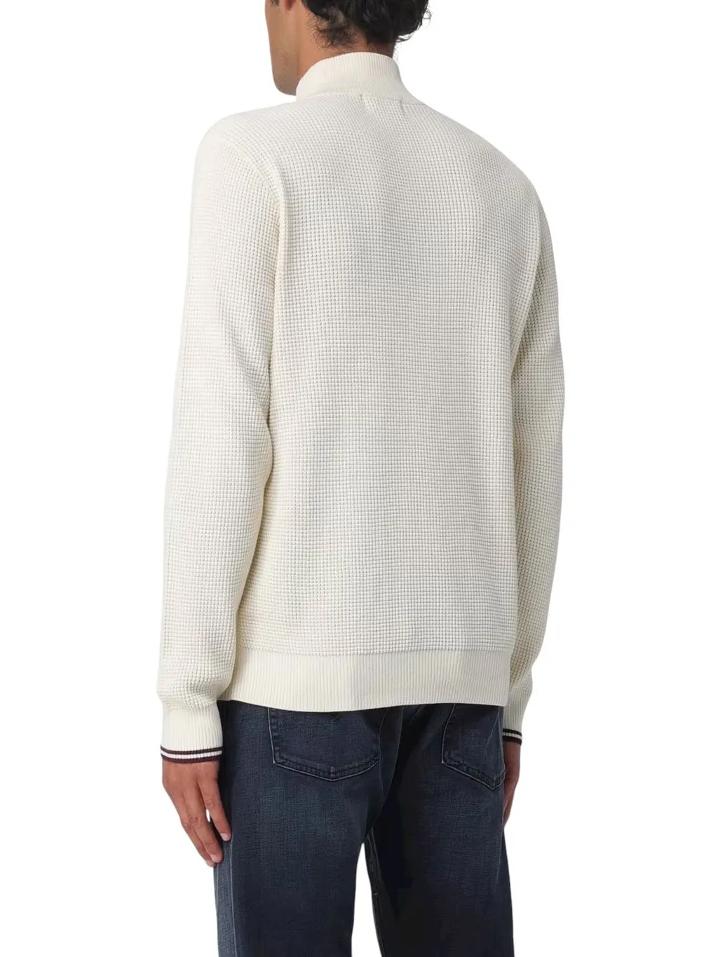 Fred Perry Waffle Stitch Half Zip Jumper