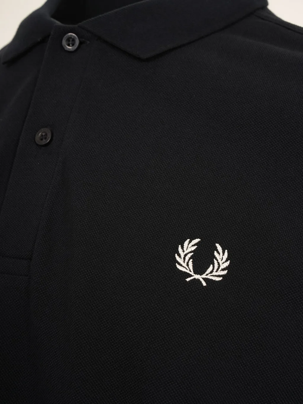 Fred Perry Long Sleeved Logo Embroidered Polo Shirt