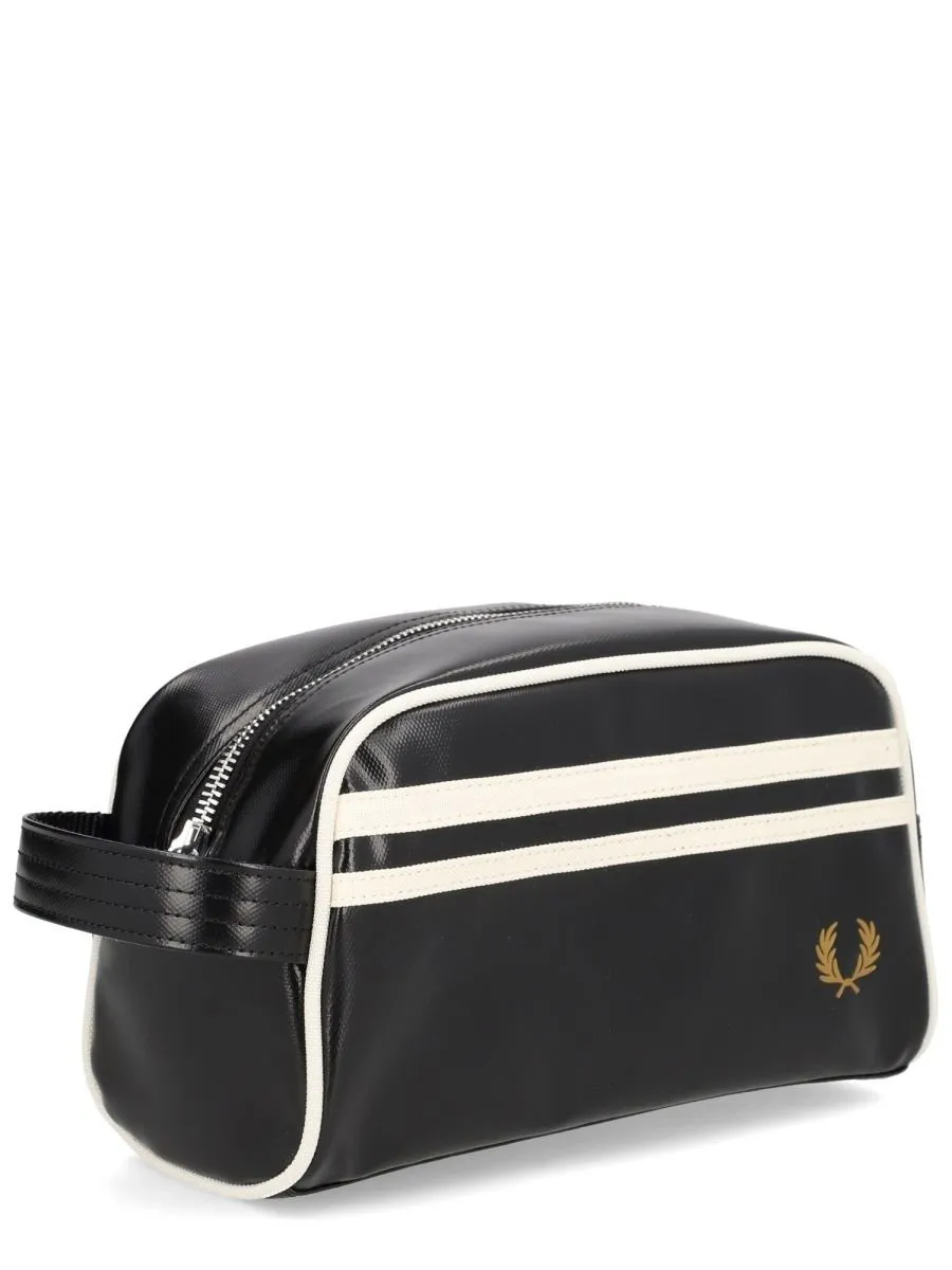 Fred Perry Striped Toiletry Bag