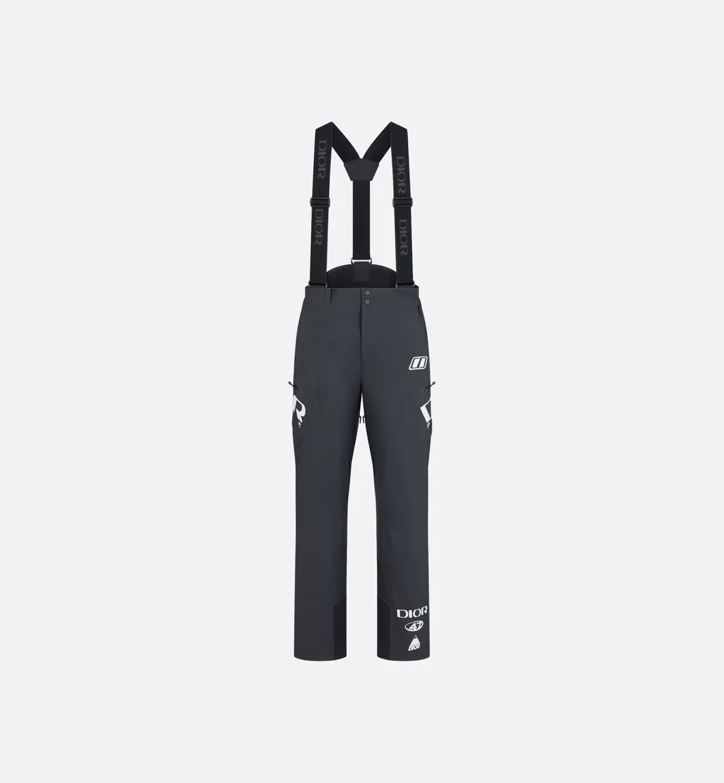 Dior And Descente Ski Pants With Suspenders