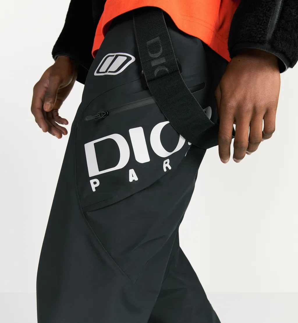 Dior And Descente Ski Pants With Suspenders
