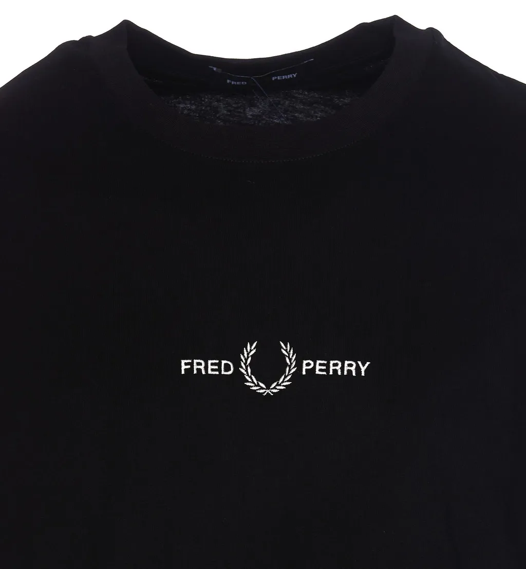 Fred Perry Logo-Embroidered Crewneck T-Shirt