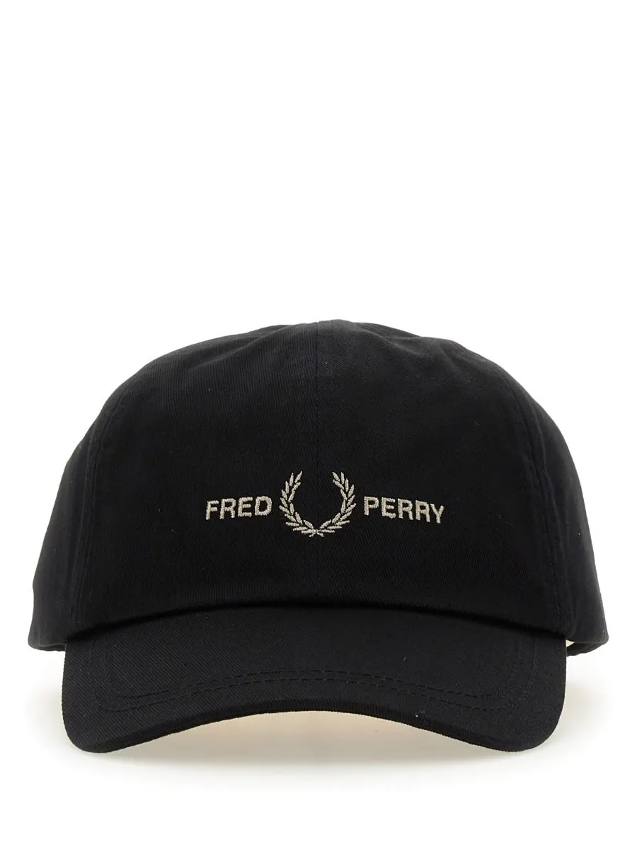 Fred Perry Logo Embroidered Baseball Hat