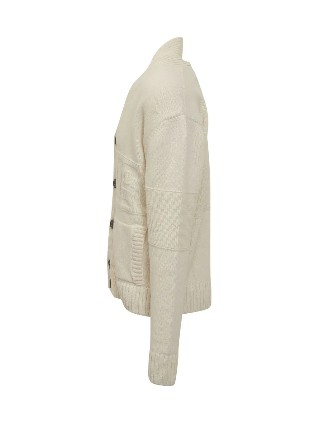 Gcds Logo Embossed V-Neck Cardigan
