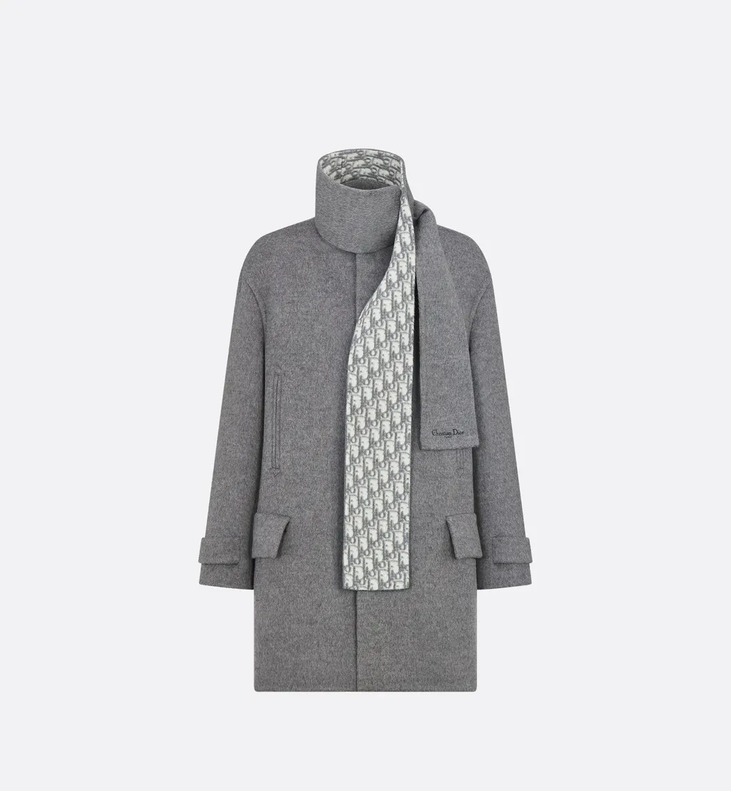 Peacoat With Scarf Collar