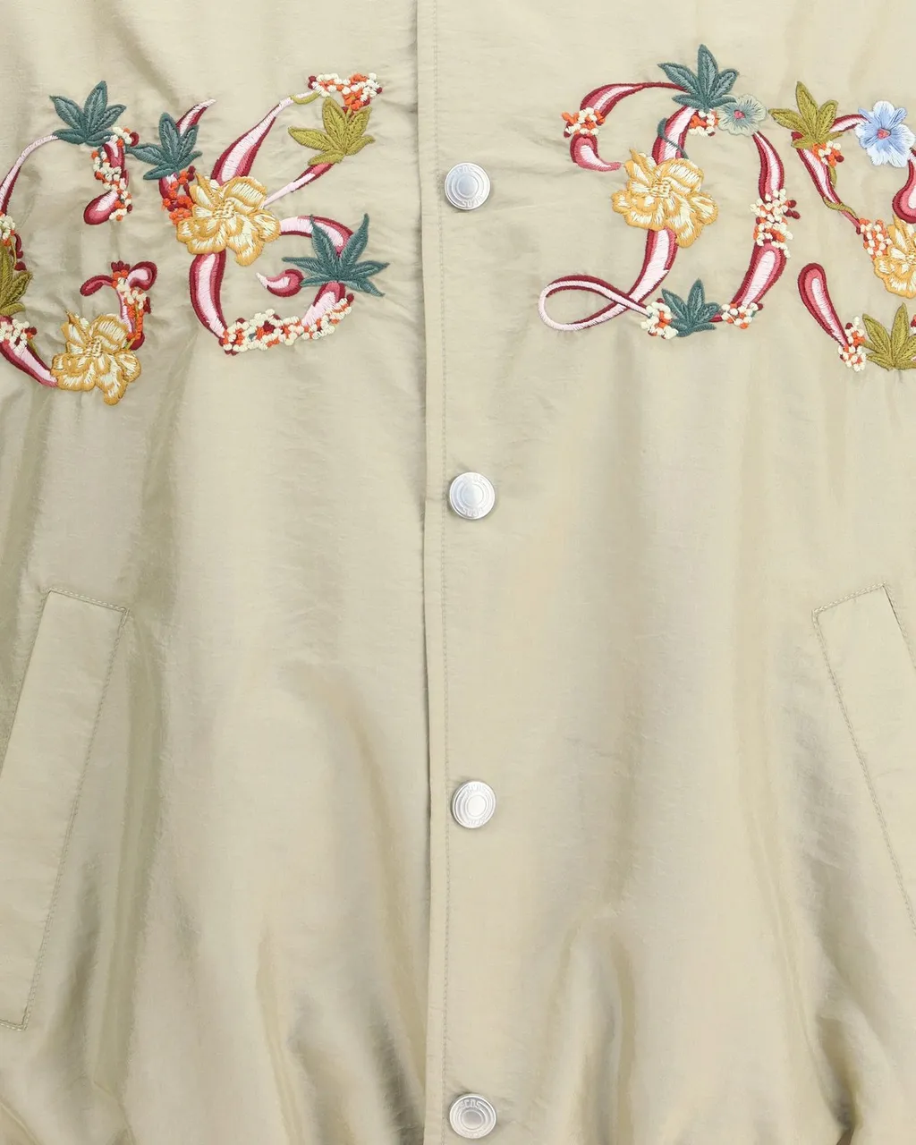 Gcds Floral-Embroidered Bomber Jacket