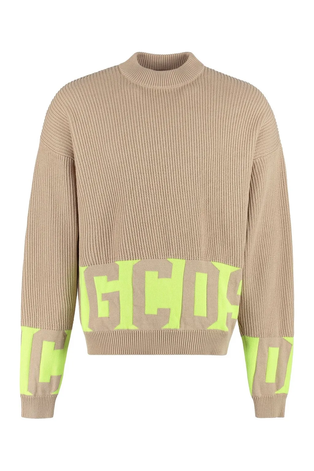 Gcds Logo Intarsia Low Band Sweater
