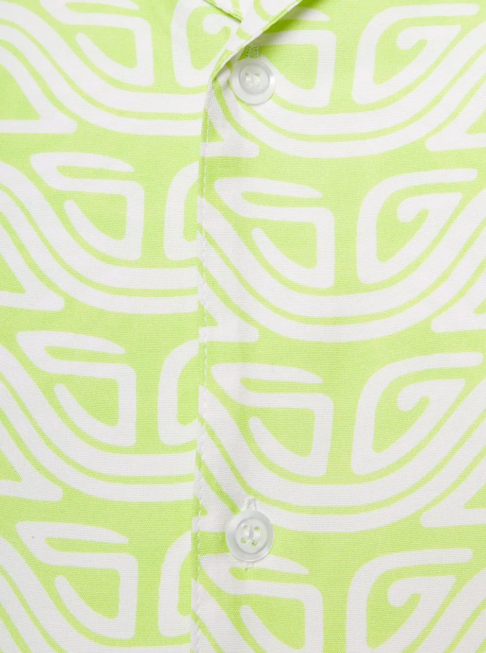 Gcds Waved Logo Printed Buttoned Shirt