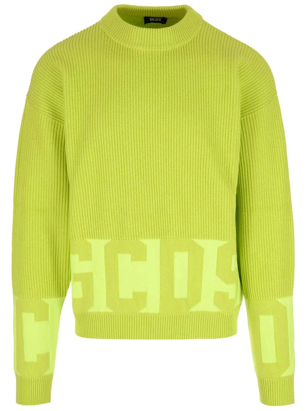 Gcds Logo Intarsia Low Band Sweater