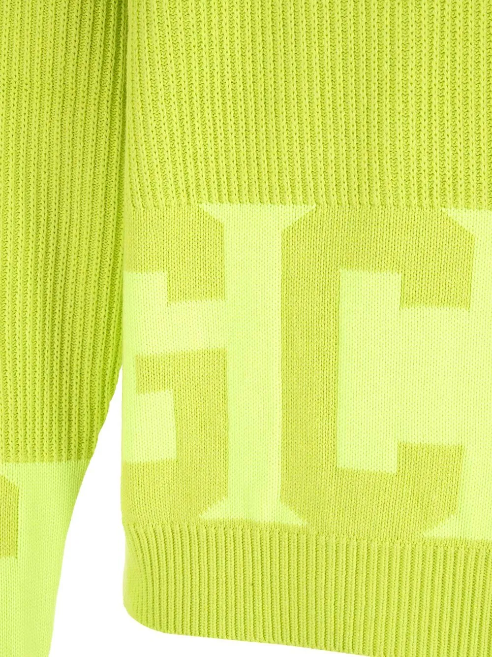 Gcds Logo Intarsia Low Band Sweater