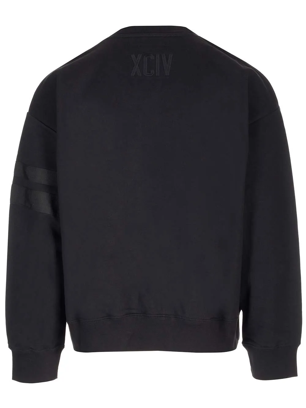 Gcds Logo Velvet Crewneck Sweatshirt