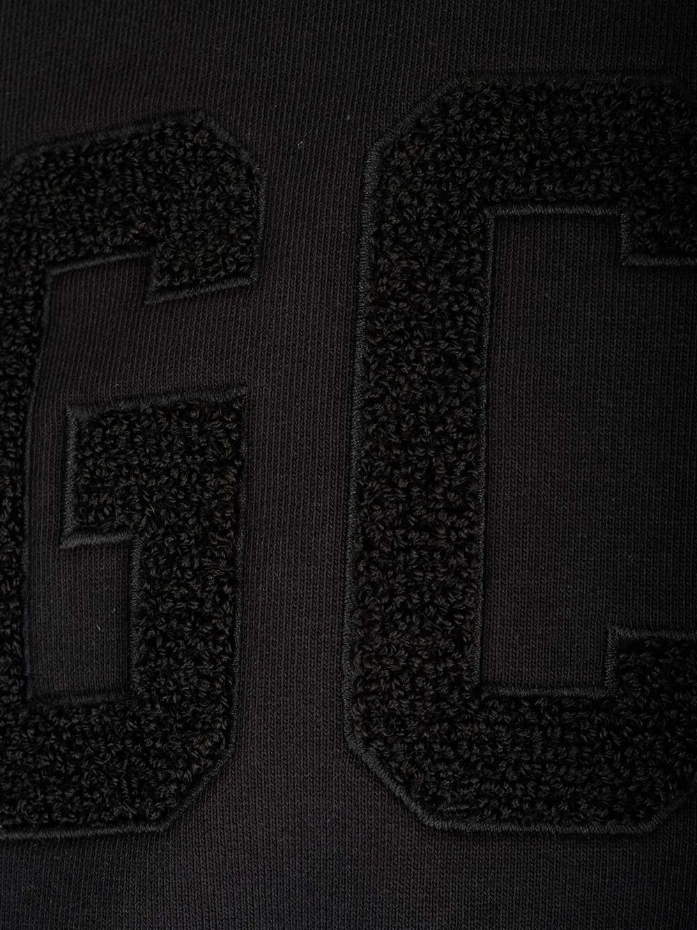 Gcds Logo Velvet Crewneck Sweatshirt