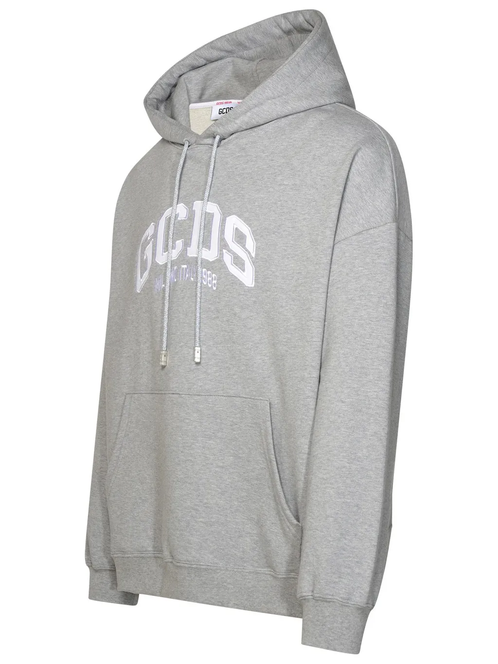 Gcds Flocked Logo Drawstring Hoodie