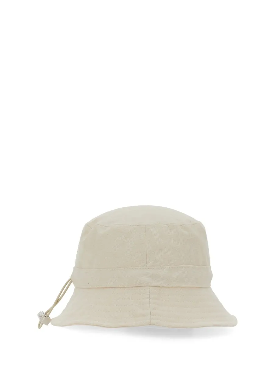 Gcds Monogram Drawstring Bucket Hat