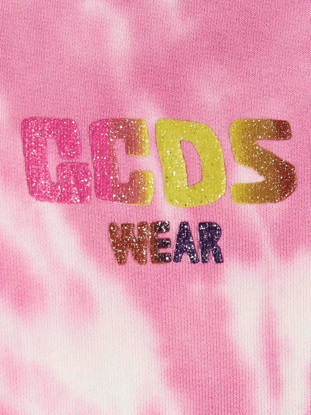 Gcds Logo Printed Tie-Dyed Drawstring Hoodie