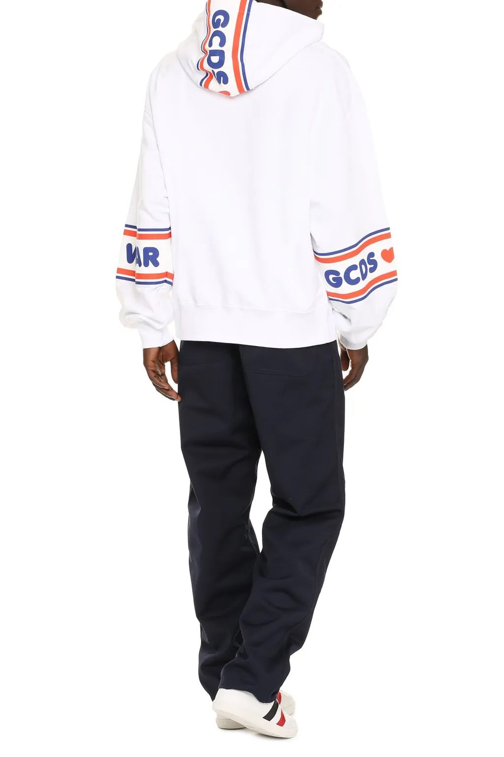 Gcds Logo Tape Printed Hoodie