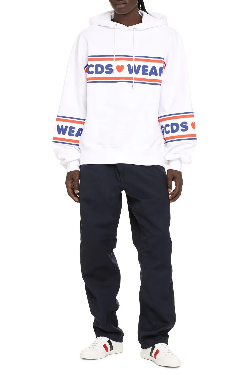 Gcds Logo Tape Printed Hoodie