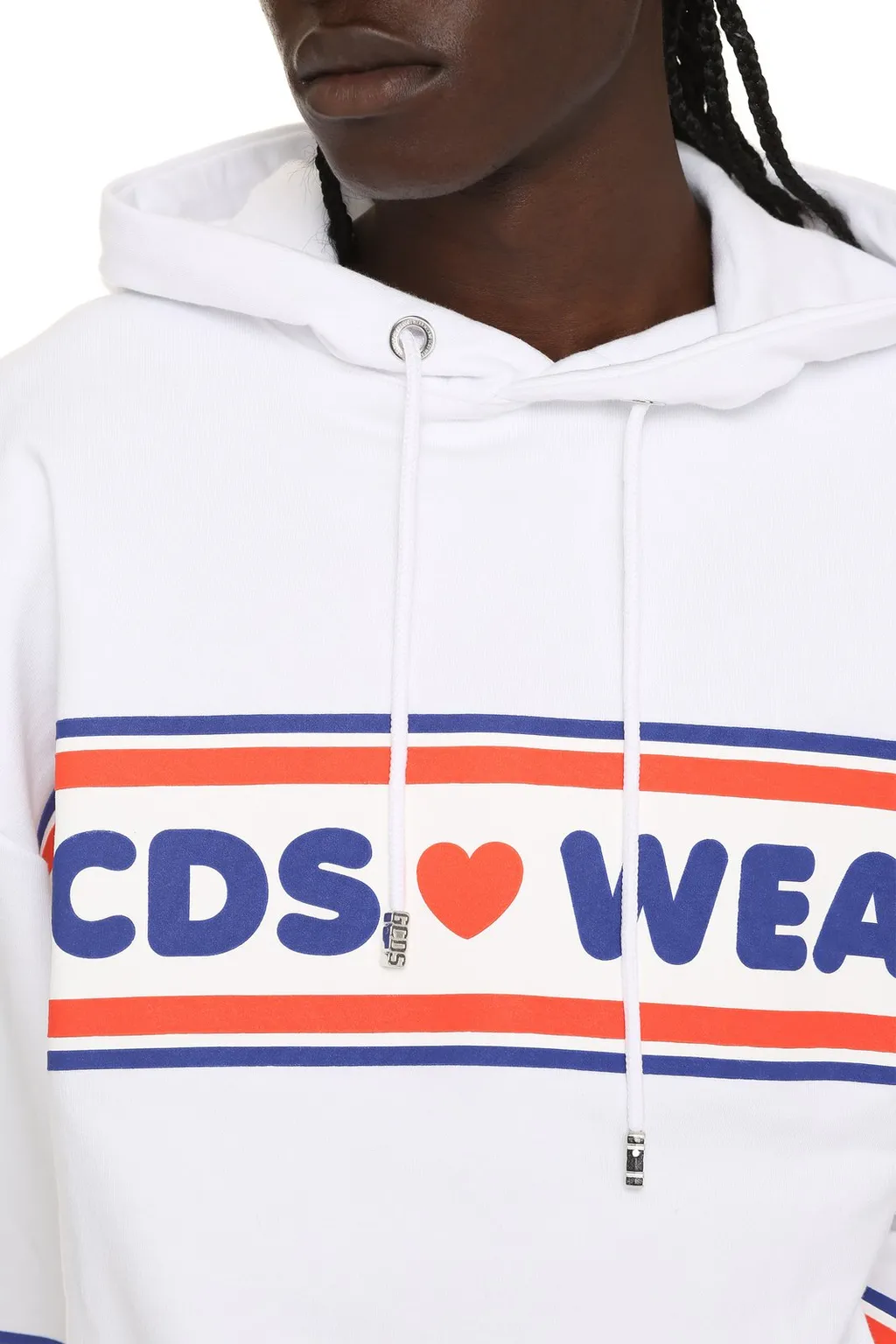 Gcds Logo Tape Printed Hoodie