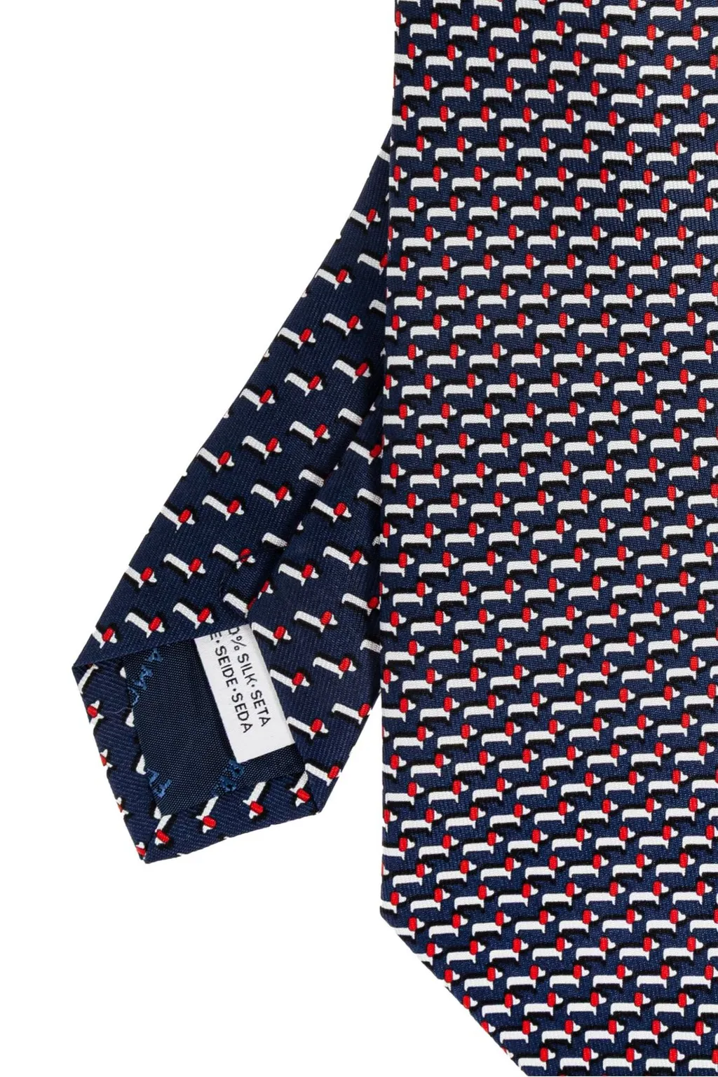 Ferragamo Dachshund Print Tie