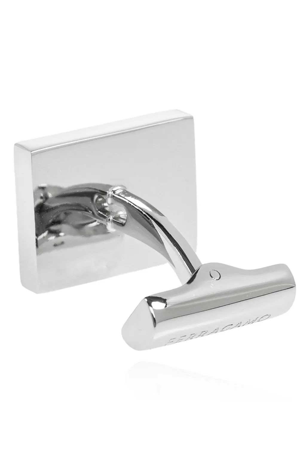 Ferragamo T-Bar Fastened Square Pattern Cufflinks