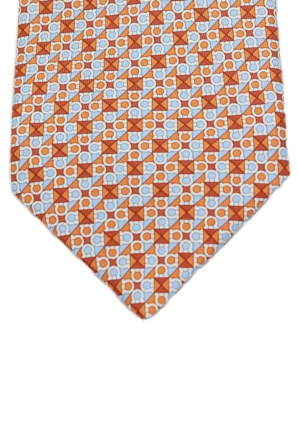 Ferragamo Jacquard Pointed Tip Tie