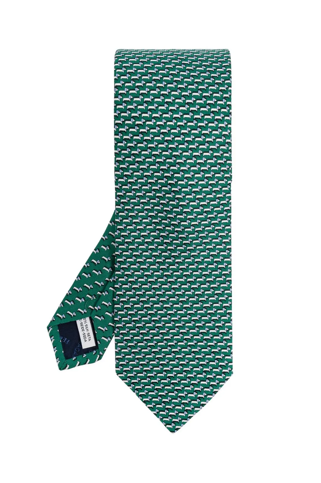 Ferragamo Dachshund Print Tie