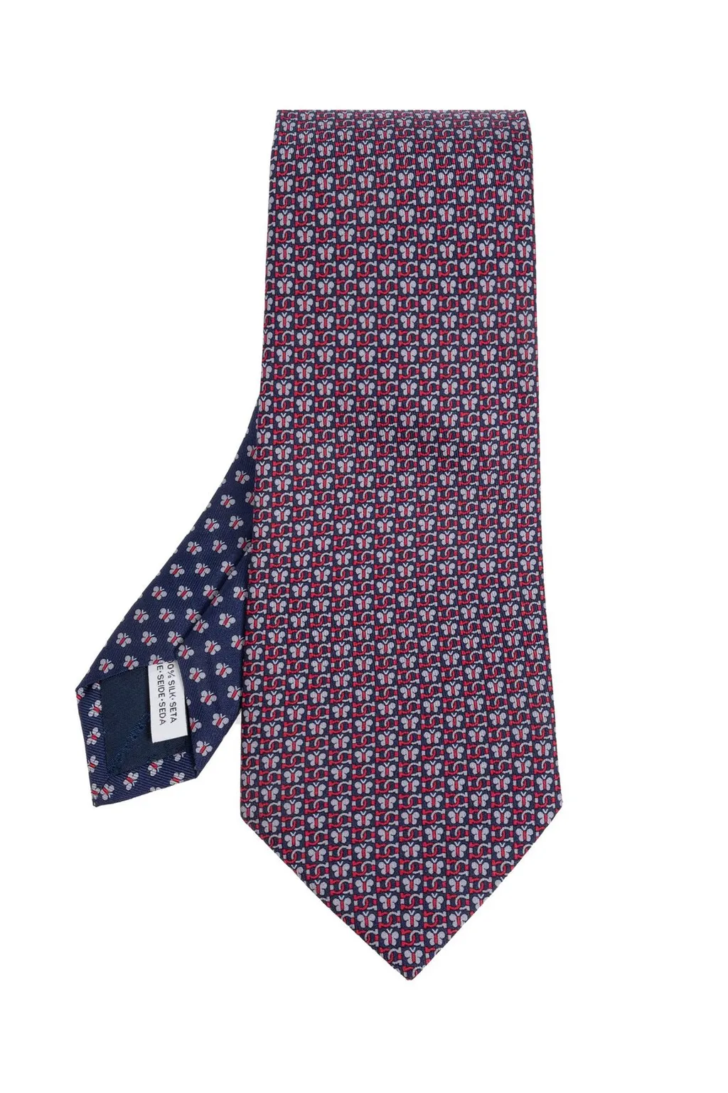 Ferragamo Butterfly Print Tie