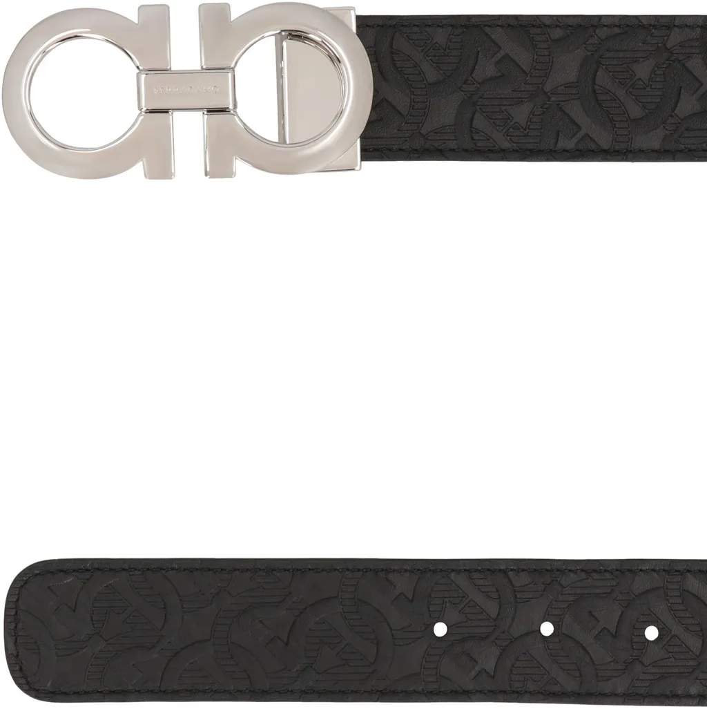 Ferragamo Reversible Gancini Embossed Belt