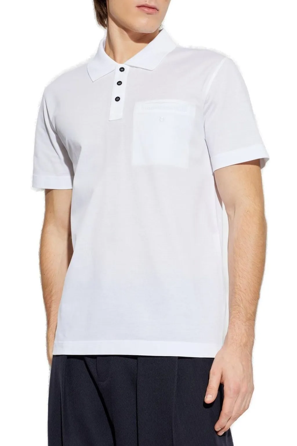 Ferragamo Gancini Embroidered Polo Shirt