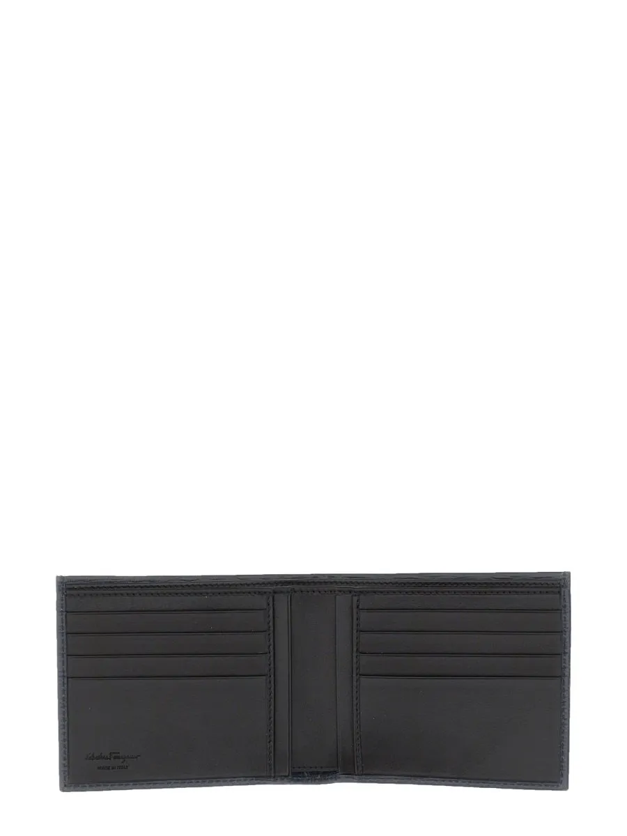 Ferragamo Gancini Plaque Bi-Fold Wallet