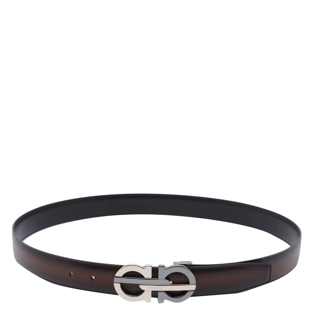 Ferragamo Logo Plaque Belt