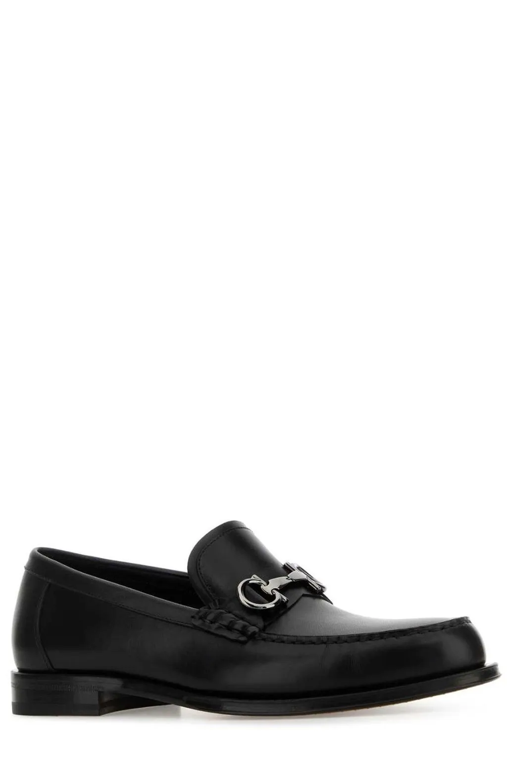 Ferragamo Gancini Buckle Slip-On Loafers