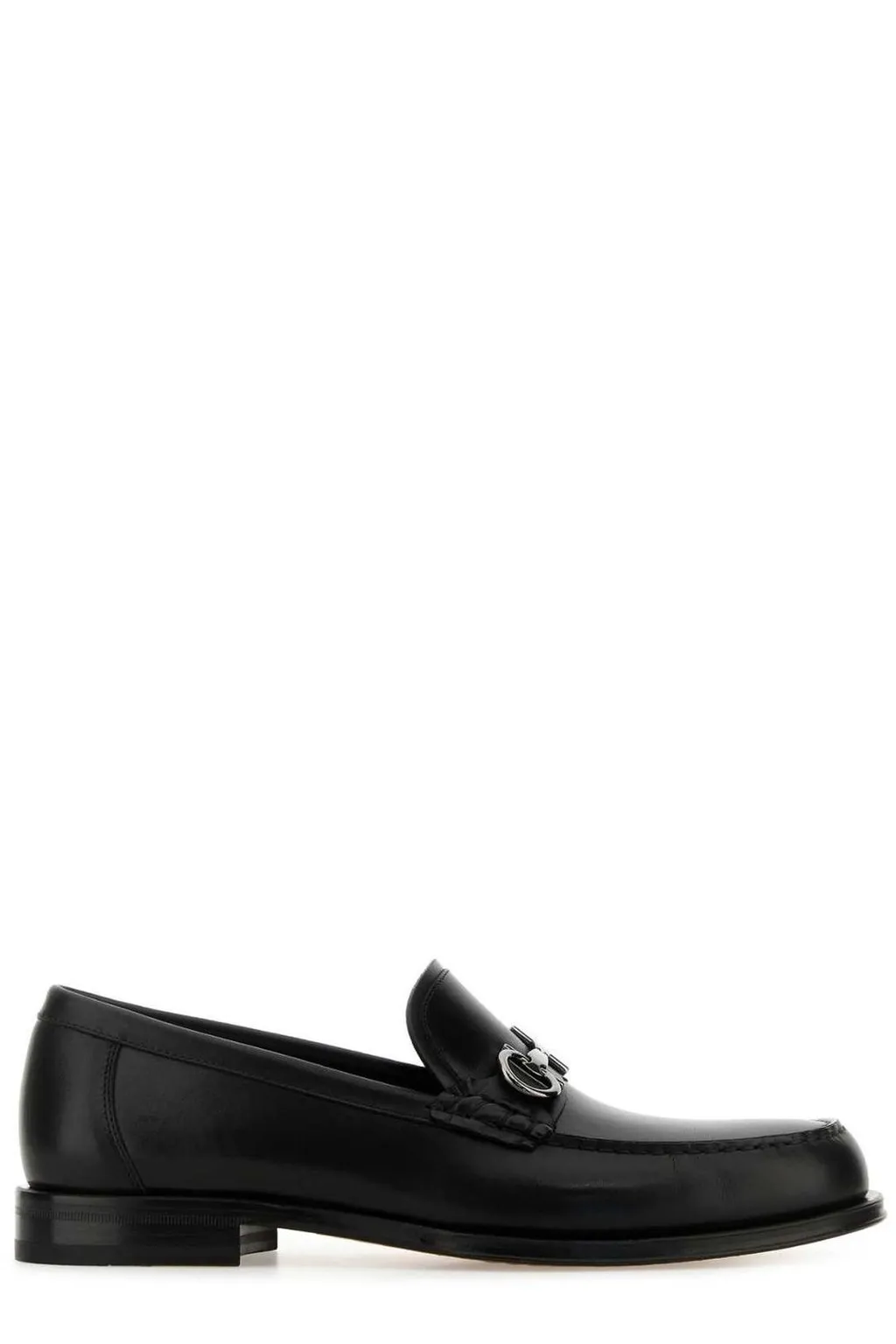Ferragamo Gancini Buckle Slip-On Loafers