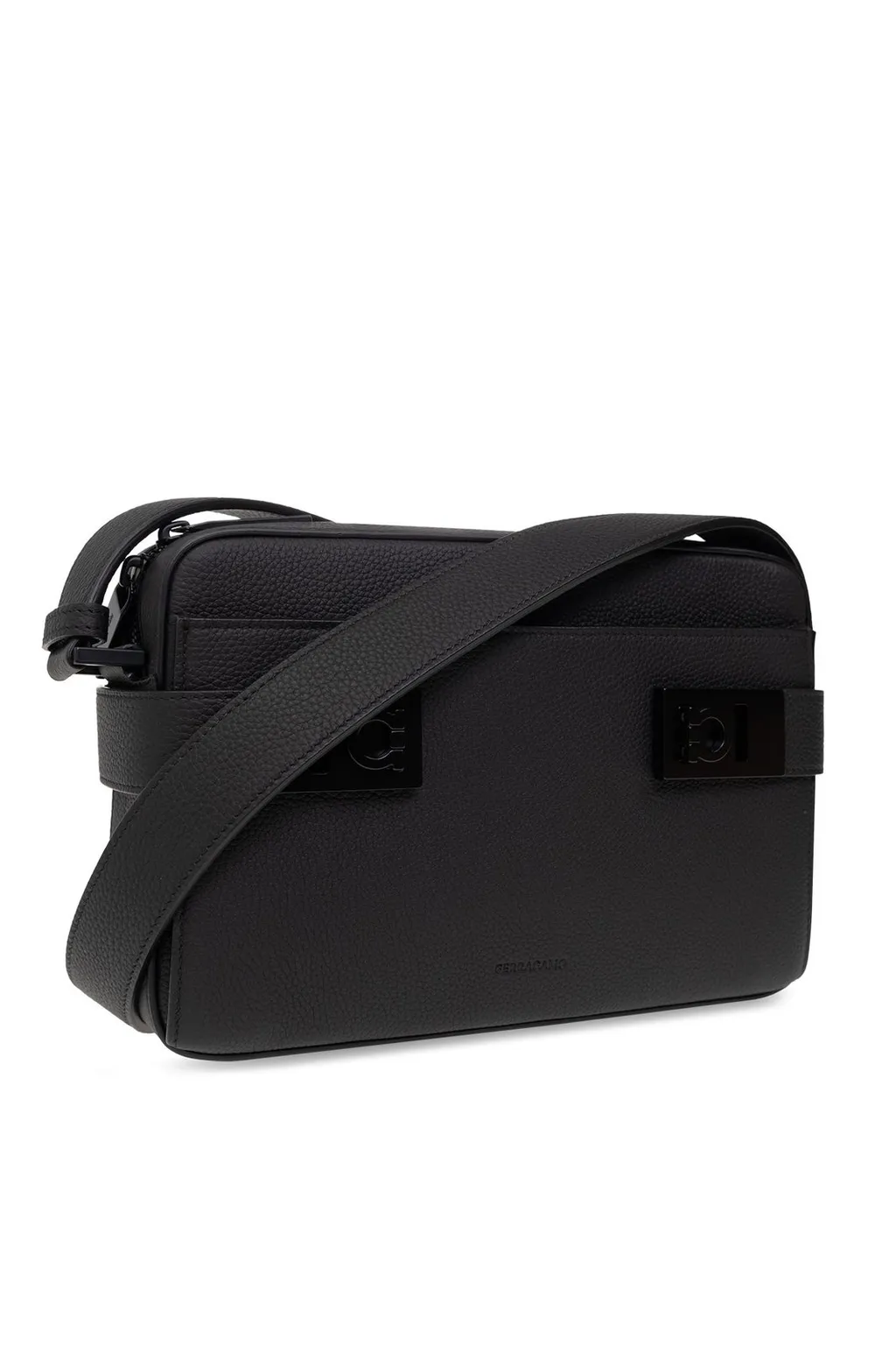 Ferragamo Gancini-Plaque Zipped Shoulder Bag