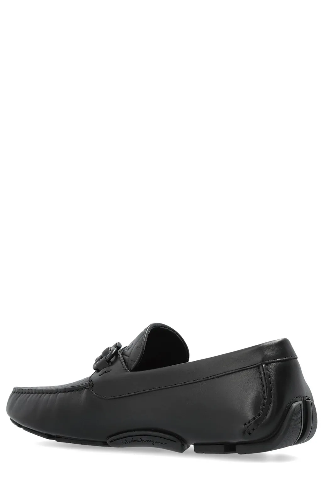 Ferragamo Gancini-Plaque Slip-On Loafers