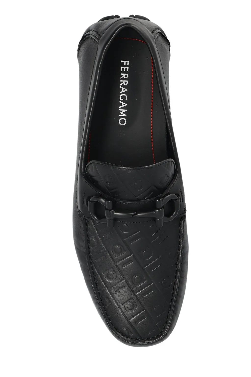 Ferragamo Gancini-Plaque Slip-On Loafers