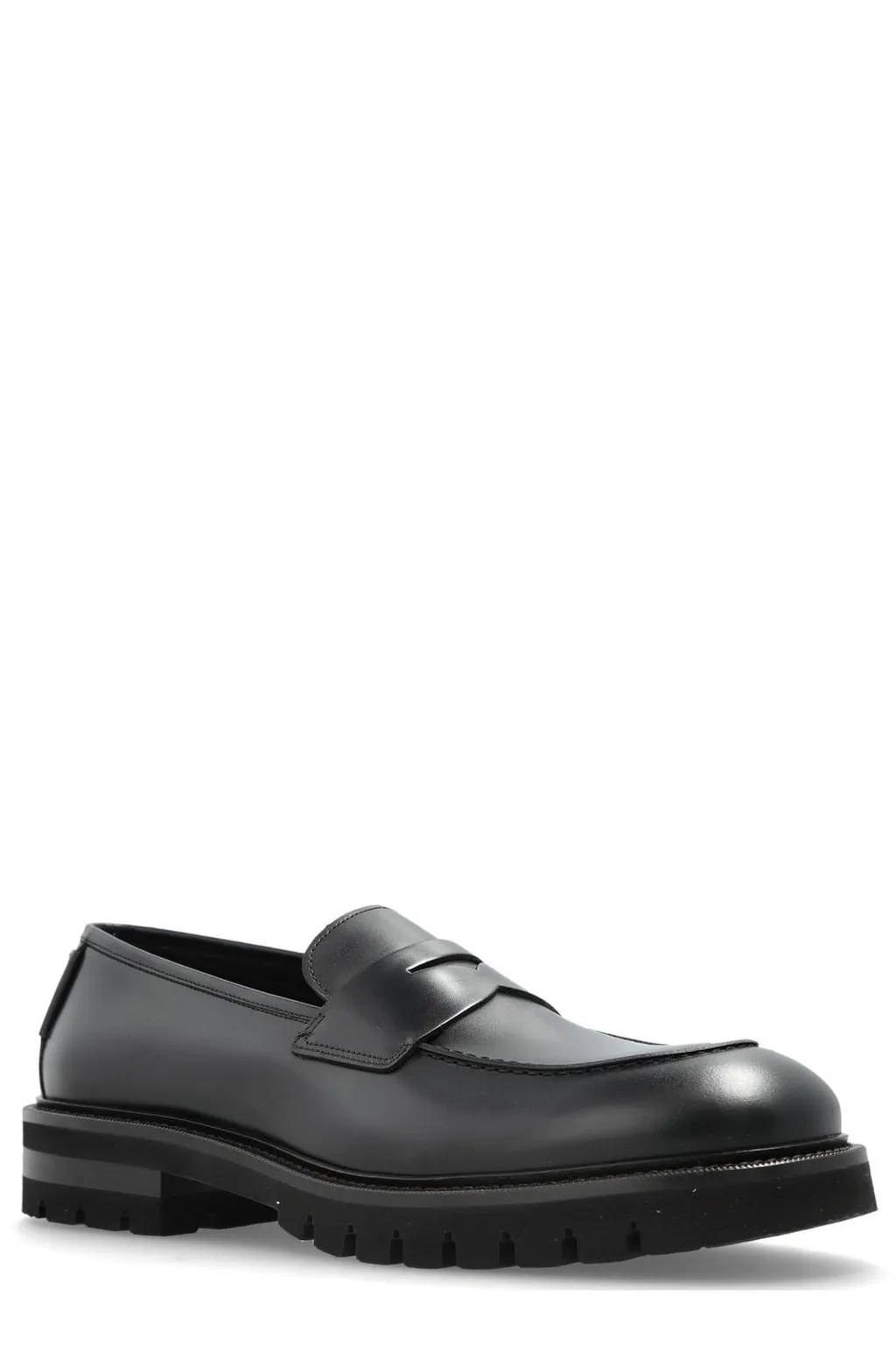 Ferragamo Round Toe Penny Loafers