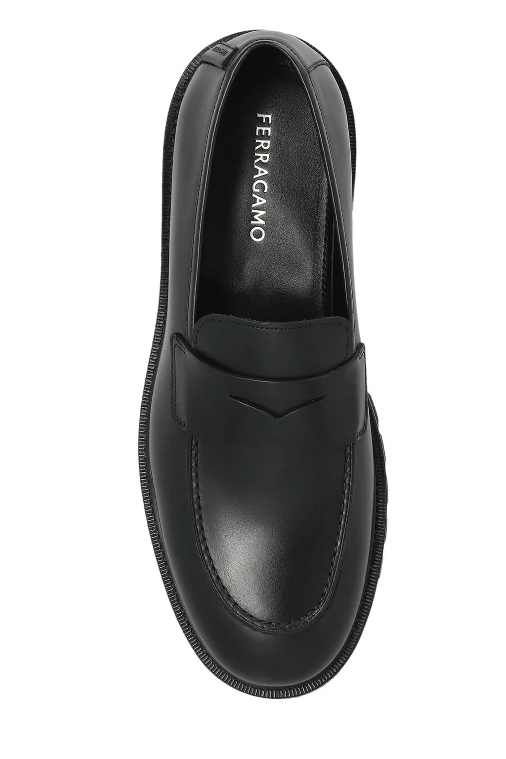 Ferragamo Round Toe Penny Loafers