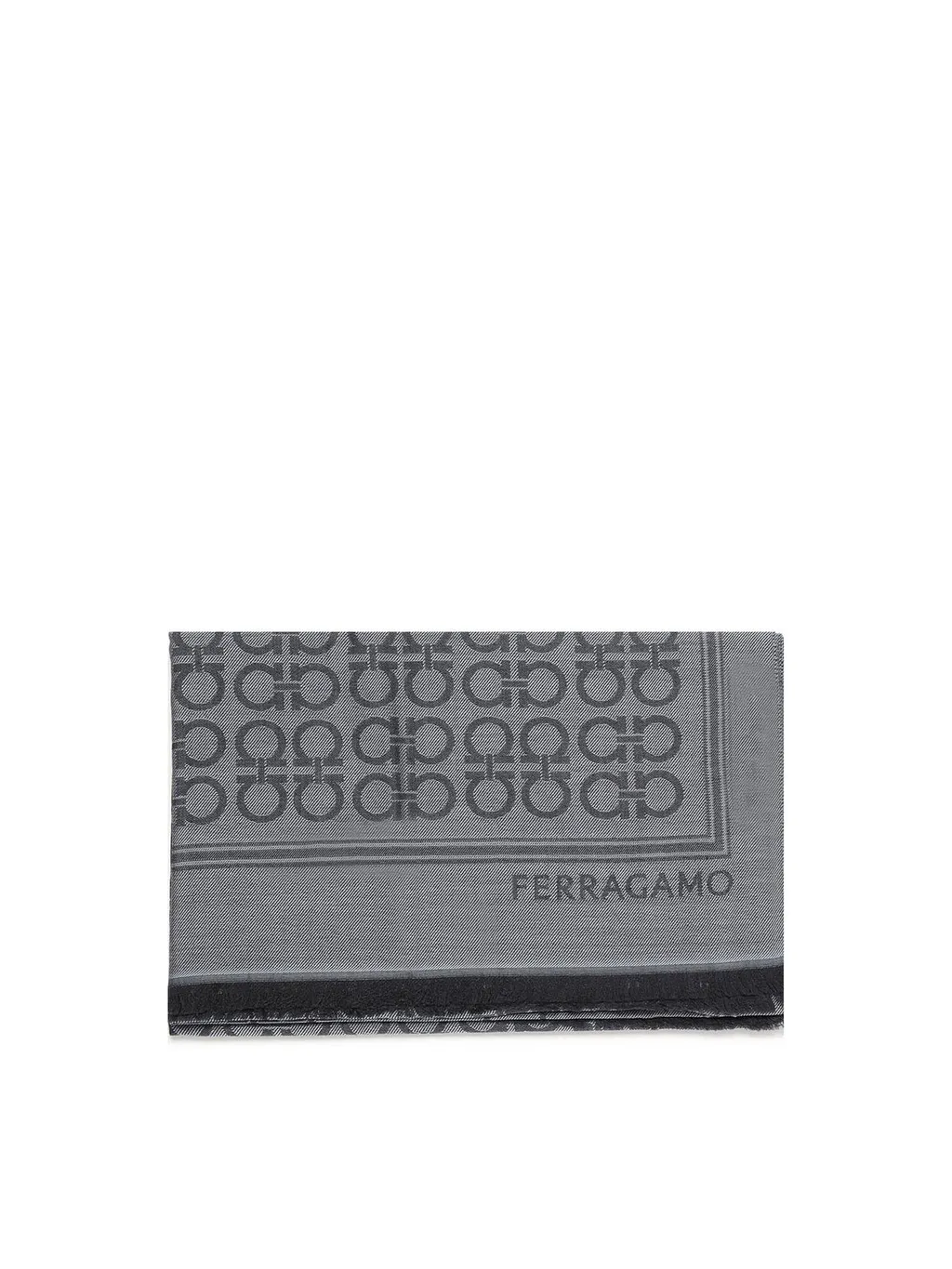 Ferragamo Gancini Fringed Scarf