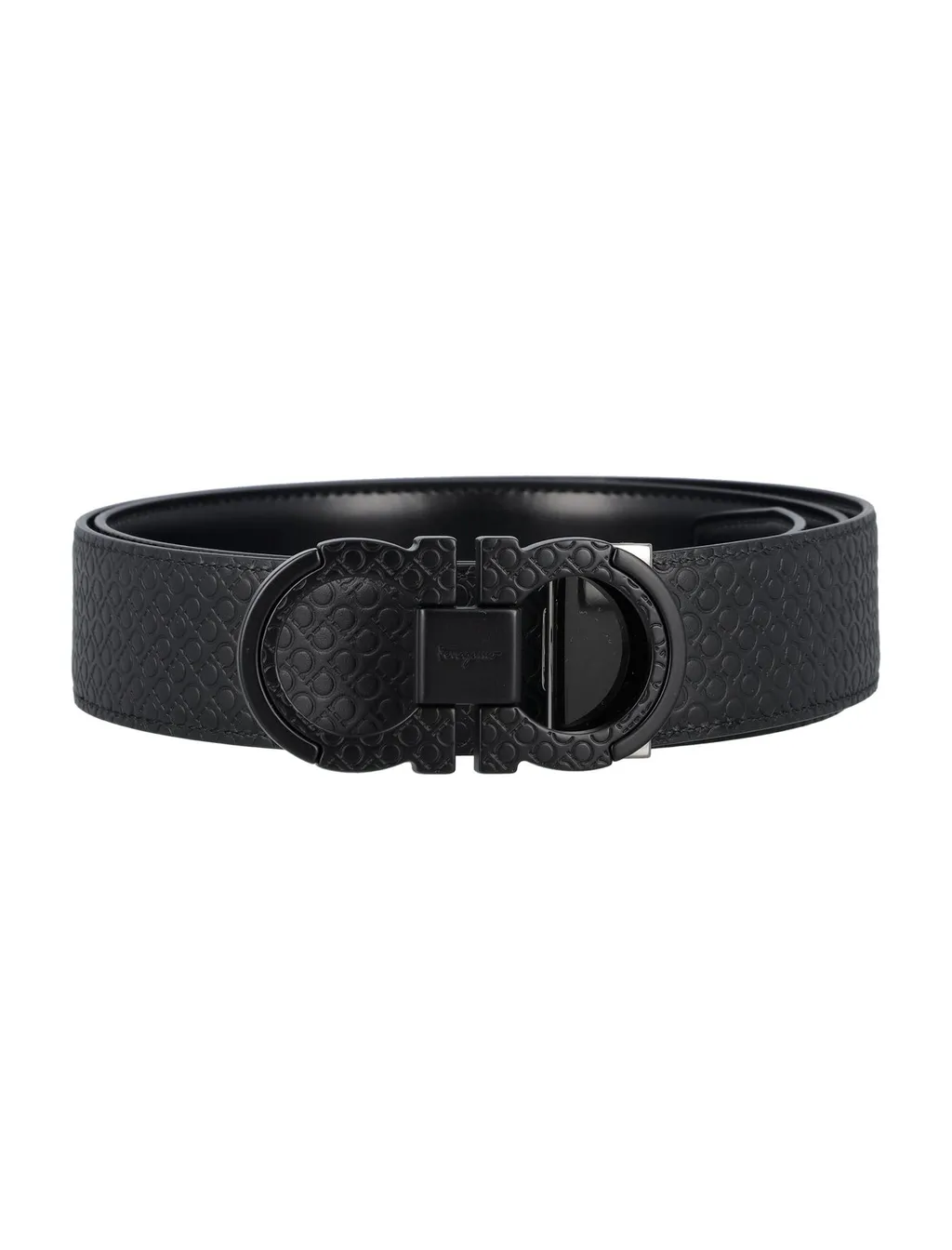Ferragamo Gancini Logo Plaque Belt