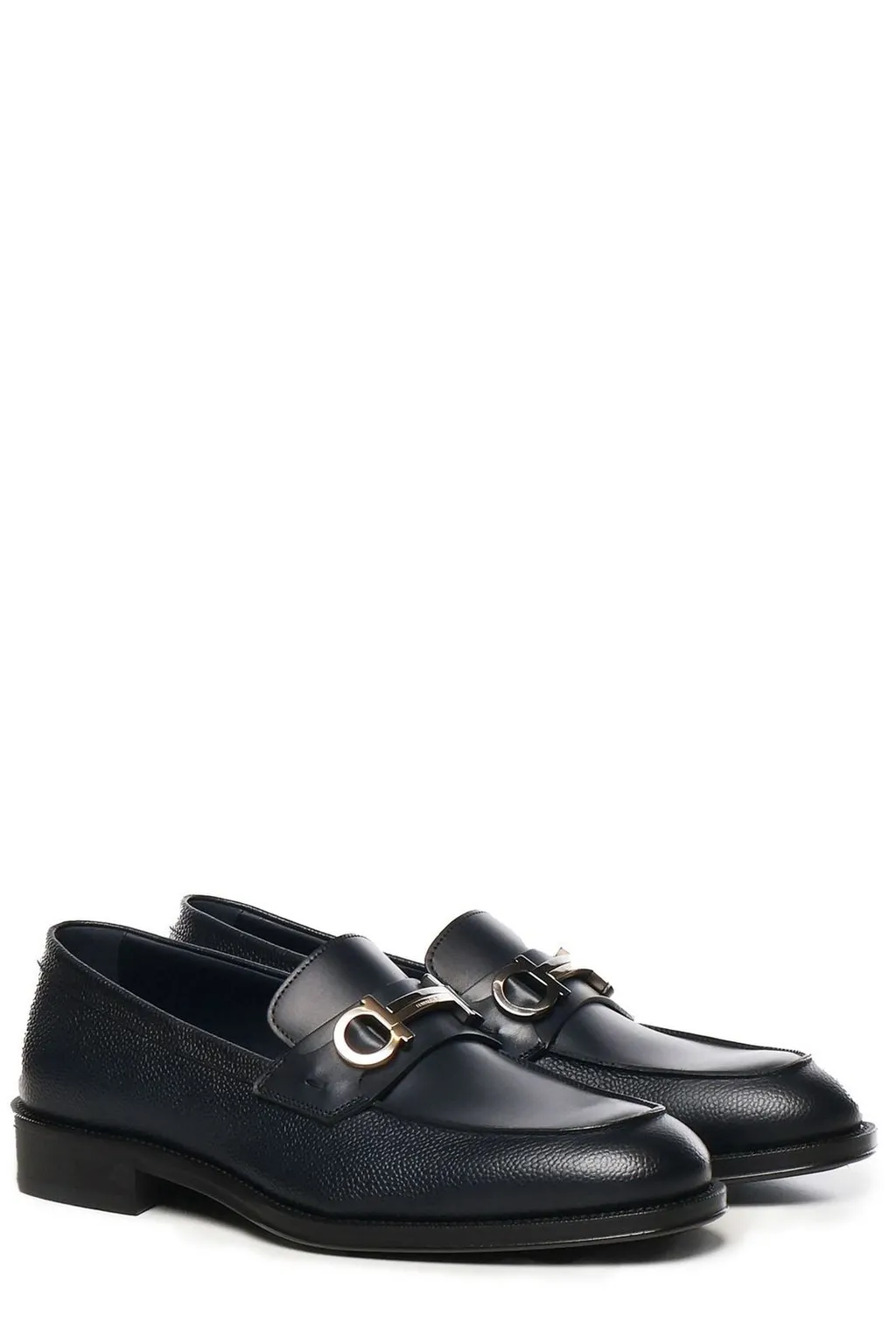 Ferragamo Gancini-Buckled Moccasin Loafers