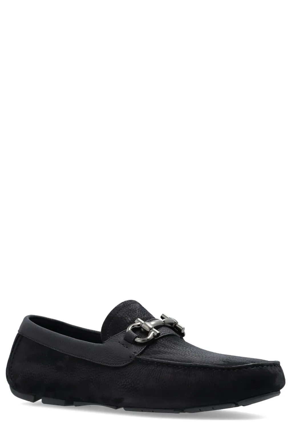 Ferragamo Gancini Ornament Driver Shoes