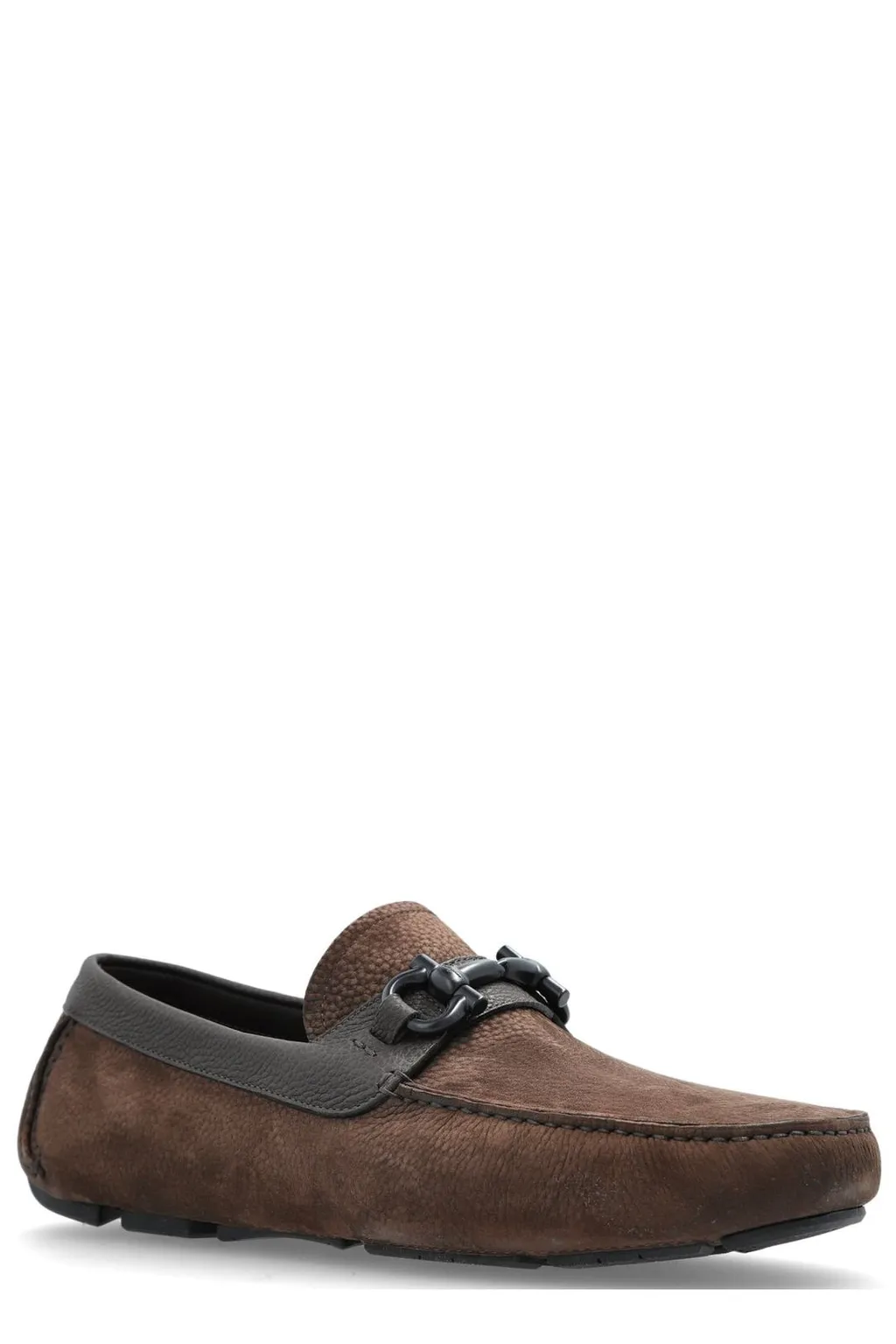 Ferragamo Gancini Ornament Driver Shoes