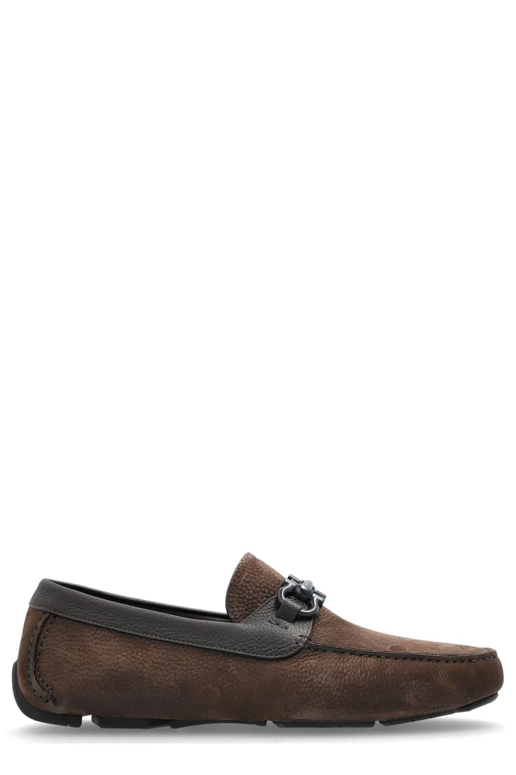 Ferragamo Gancini Ornament Driver Shoes