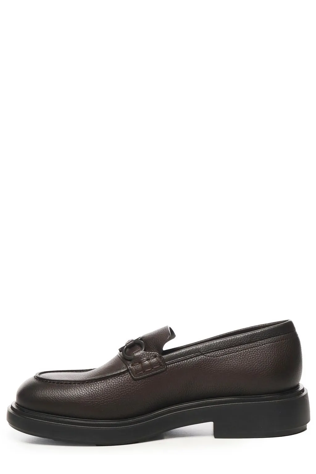 Ferragamo Gancini Plaque Slip-On Loafers