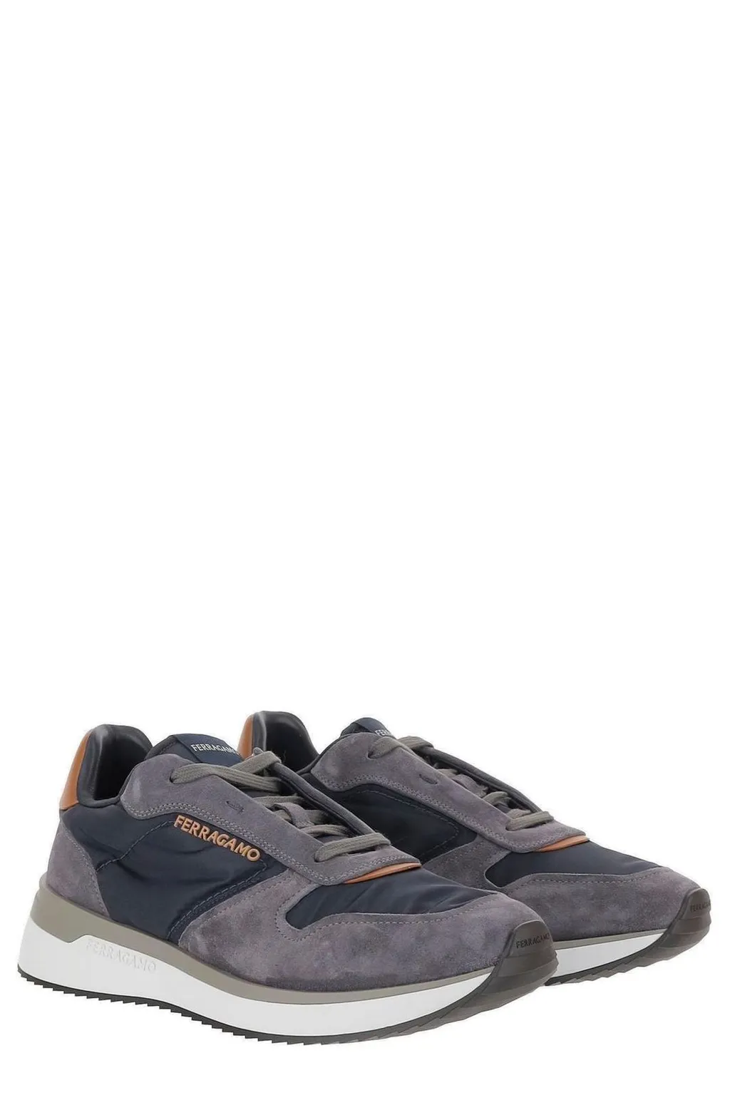 Ferragamo Logo Detailed Low-Top Sneakers
