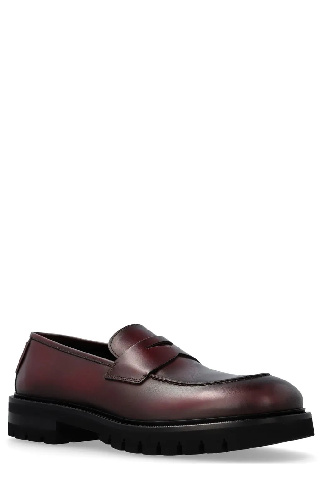 Ferragamo Round-Toe Slip-On Loafers